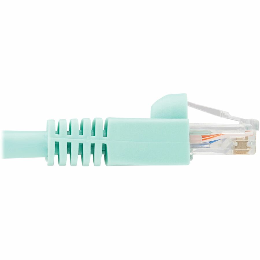 Eaton Tripp Lite Series Cat6a 10G Snagless UTP Ethernet Cable (RJ45 M/M), Aqua, 5 ft.