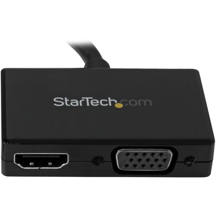 StarTech.com DP2HDVGA Travel A/V Adapter: 2-in-1 DisplayPort to HDMI and VGA