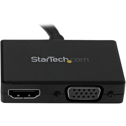StarTech.com DP2HDVGA Travel A/V Adapter: 2-in-1 DisplayPort to HDMI and VGA