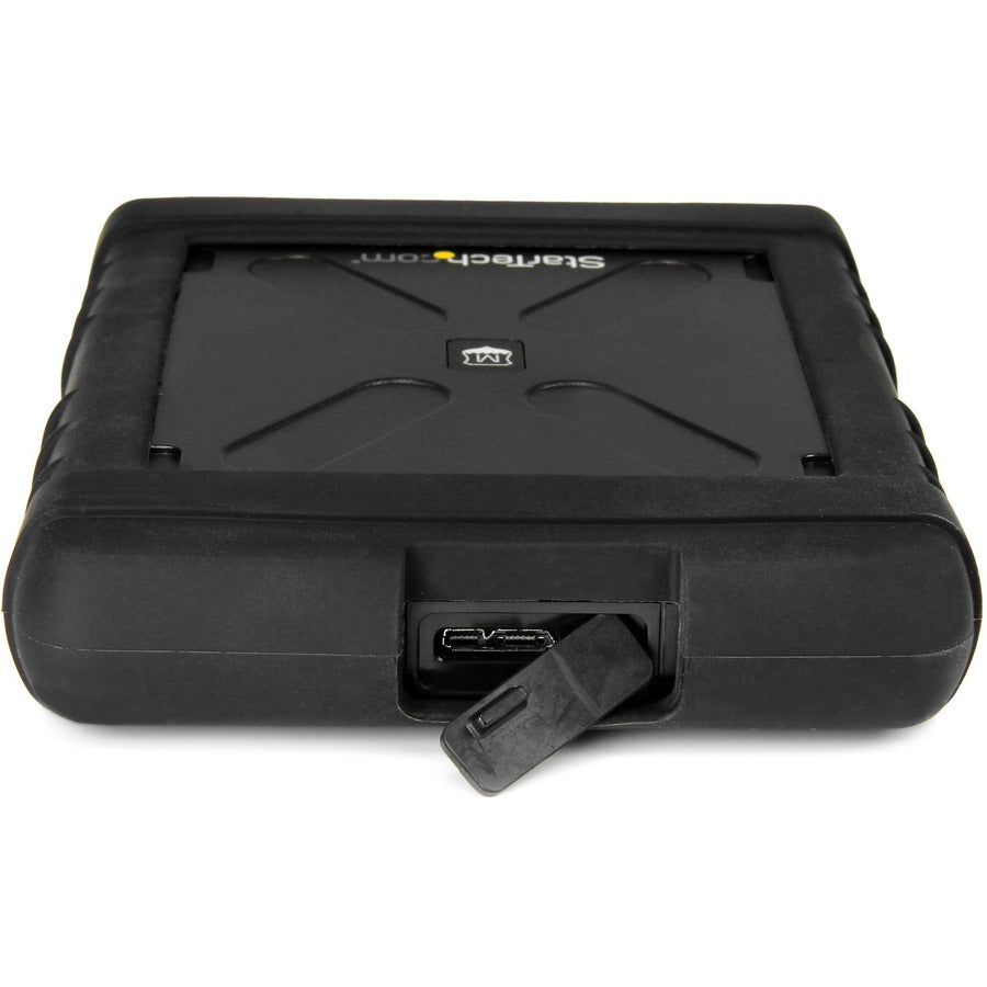 StarTech.com Rugged 2.5-inch USB 3.0 Hard Drive Enclosure with UASP Support - MIL-STD-810G Rated, IP54 Dust & Water Resistance, Shockproof for SSD & HDD