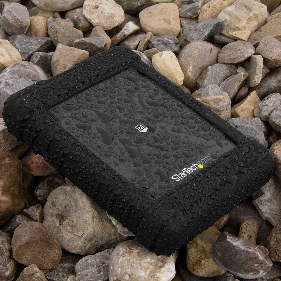 StarTech.com Rugged 2.5-inch USB 3.0 Hard Drive Enclosure with UASP Support - MIL-STD-810G Rated, IP54 Dust & Water Resistance, Shockproof for SSD & HDD