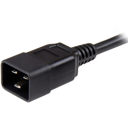 StarTech.com 6ft Heavy Duty Power Cord - C13 to C20, 14 AWG, 125V, 15A, Black