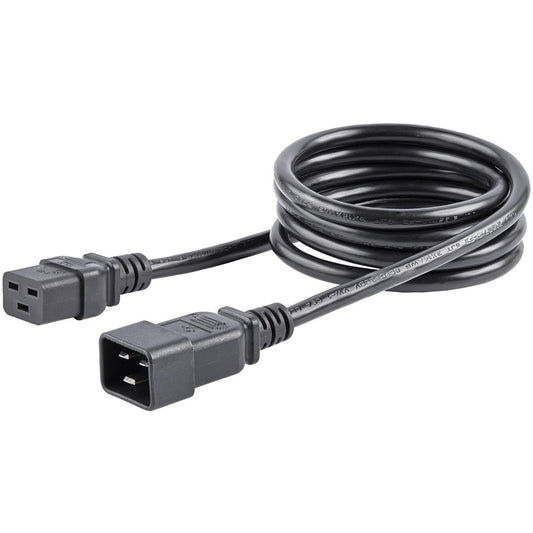 StarTech.com 6ft Heavy Duty Power Cord with C19 to C20 Connectors - 14 AWG, Black, 15A 250V