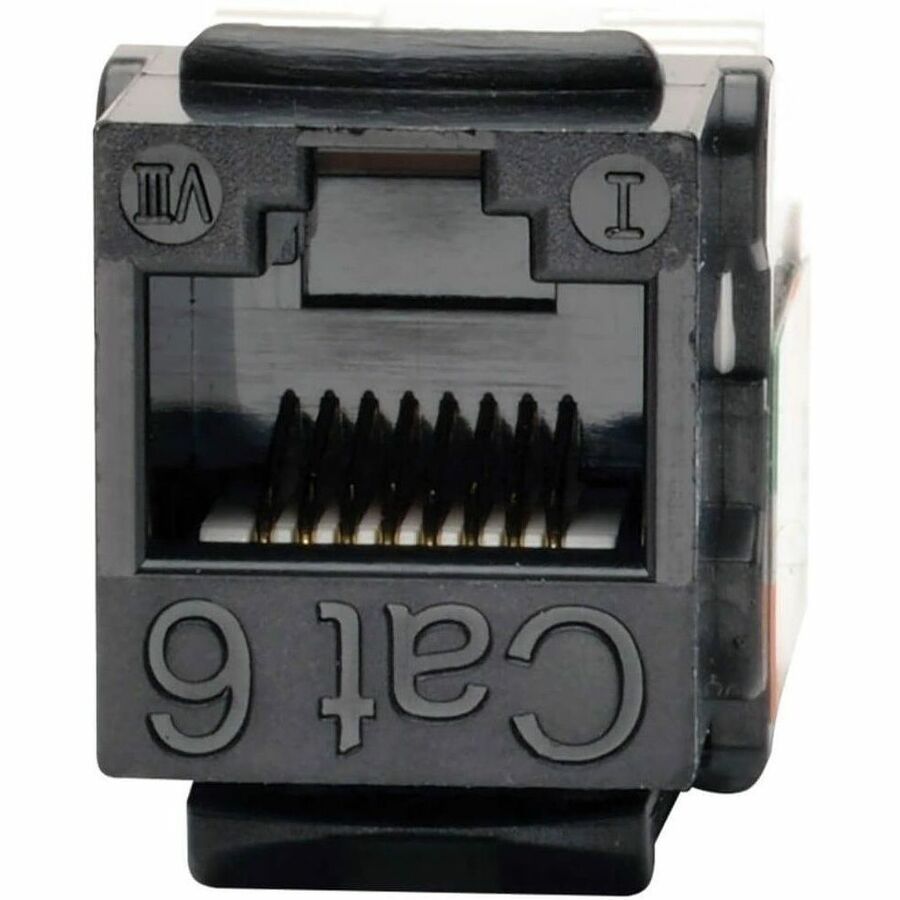 Eaton Tripp Lite Series Cat6/Cat5e 110 Style Punch Down Keystone Jack - Black, 10-Pack