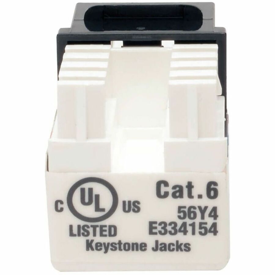 Eaton Tripp Lite Series Cat6/Cat5e 110 Style Punch Down Keystone Jack - Black, 10-Pack