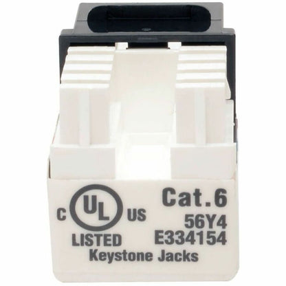 Eaton Tripp Lite Series Cat6/Cat5e 110 Style Punch Down Keystone Jack - Black, 10-Pack