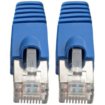 Eaton Tripp Lite Series Cat6a 10G Snagless Shielded Ethernet Cable (RJ45 M/M), 10 ft, Blue