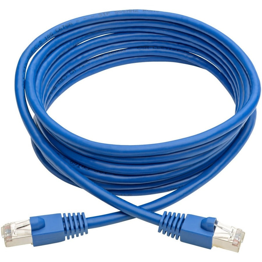 Eaton Tripp Lite Series Cat6a 10G Snagless Shielded Ethernet Cable (RJ45 M/M), 10 ft, Blue