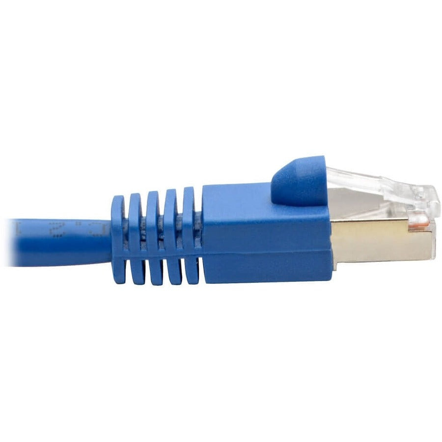 Eaton Tripp Lite Series Cat6a 10G Snagless Shielded Ethernet Cable (RJ45 M/M), 10 ft, Blue