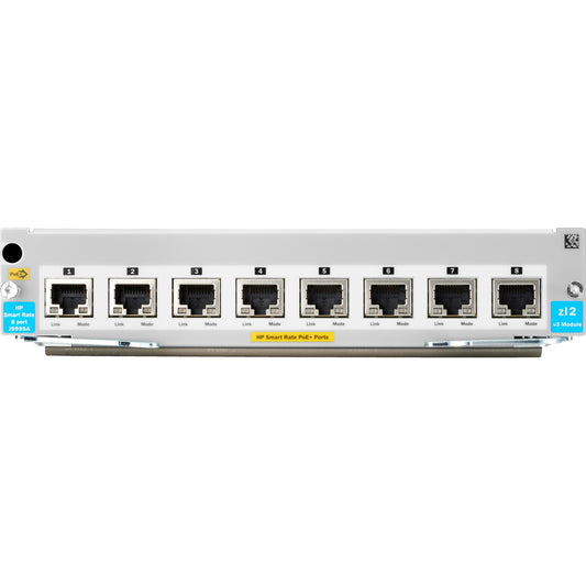 Hewlett Packard Enterprise J9995A 8-Port 10GBASE-T PoE+ Expansion Module for HP 5400R Series