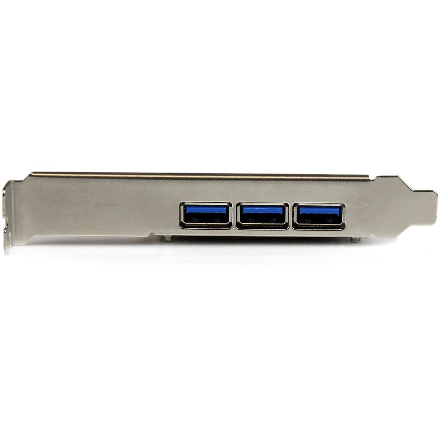 StarTech.com 4-Port PCI Express USB 3.2 Gen 1 Card - 5Gbps Data Transfer with Internal and External Ports
