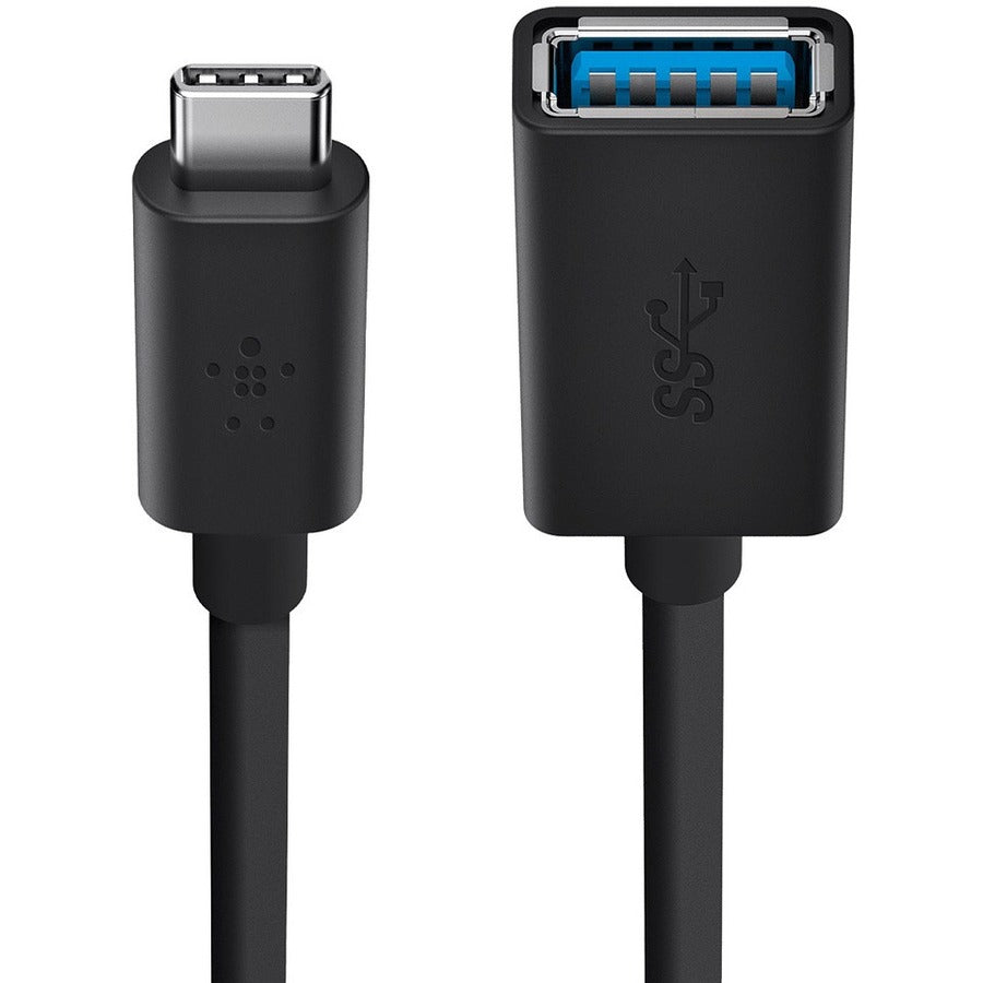 Belkin USB-C to USB-A Adapter F2CU036BTBLK for Data Transfer & Charging