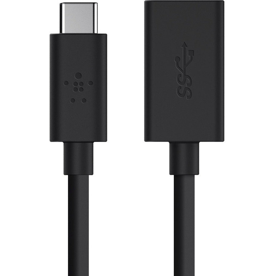 Belkin USB-C to USB-A Adapter F2CU036BTBLK for Data Transfer & Charging