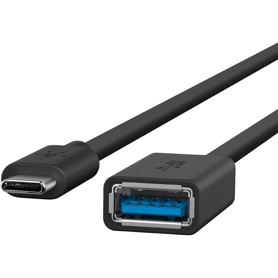 Belkin USB-C to USB-A Adapter F2CU036BTBLK for Data Transfer & Charging