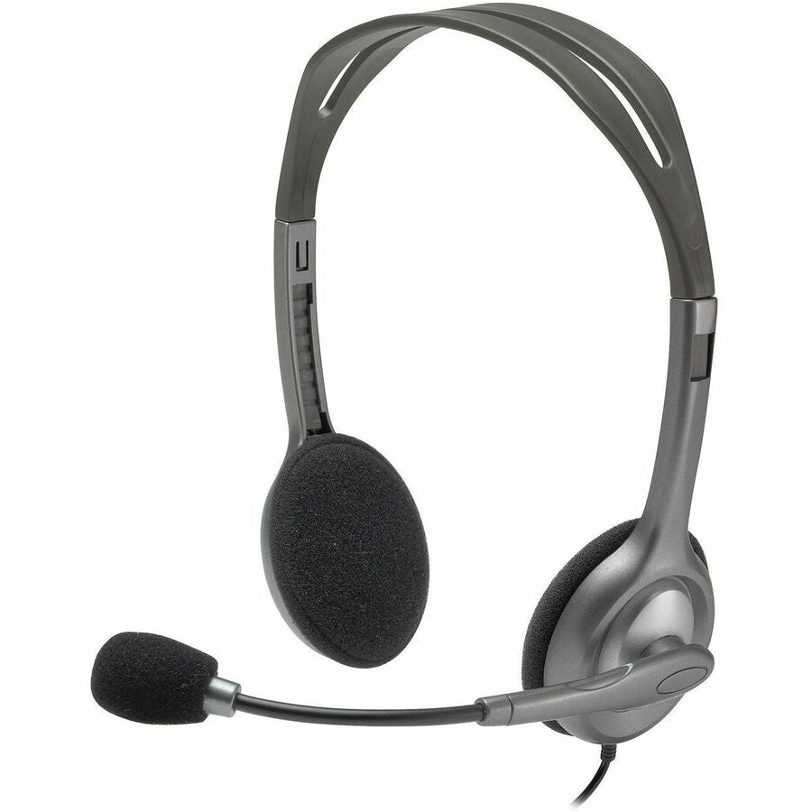 Logitech H111 Dual Plug Computer Stereo Headset for Clear Audio and Comfortable Fit
