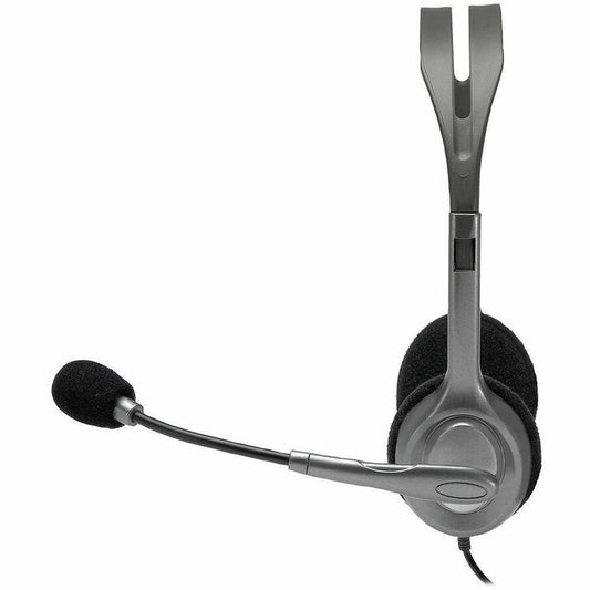 Logitech H111 Dual Plug Computer Stereo Headset for Clear Audio and Comfortable Fit