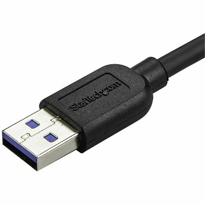StarTech.com 2m (6ft) Slim Micro USB 3.0 Cable with Right-Angle Connector - USB 3.1 Gen 1 (5 Gbps) Data Transfer and Charging