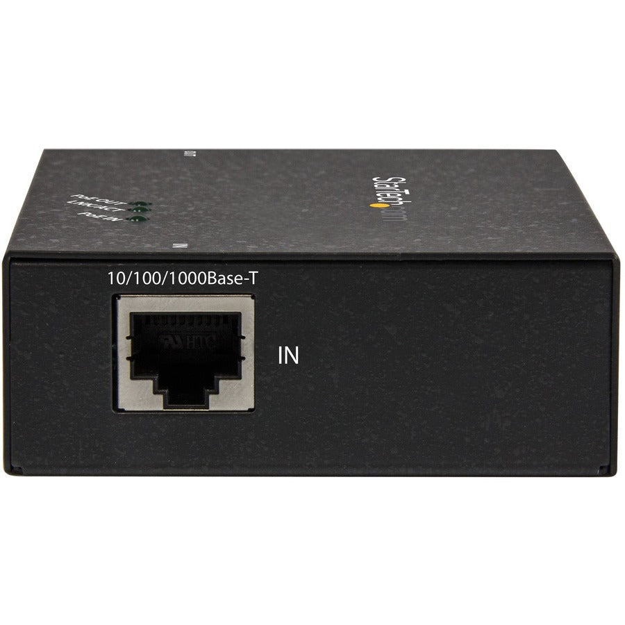 StarTech.com 1-Port Gigabit PoE+ Extender - 802.3at & 802.3af - 100m (330ft) Power over Ethernet Repeater