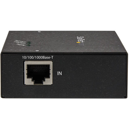 StarTech.com 1-Port Gigabit PoE+ Extender - 802.3at & 802.3af - 100m (330ft) Power over Ethernet Repeater