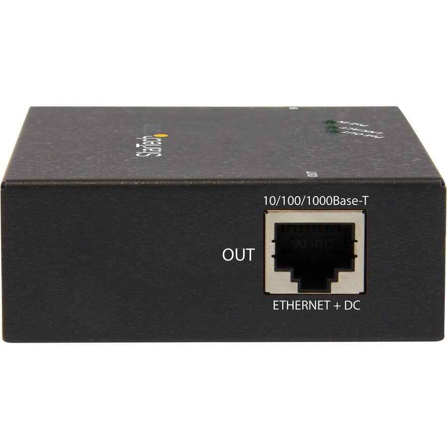 StarTech.com 1-Port Gigabit PoE+ Extender - 802.3at & 802.3af - 100m (330ft) Power over Ethernet Repeater