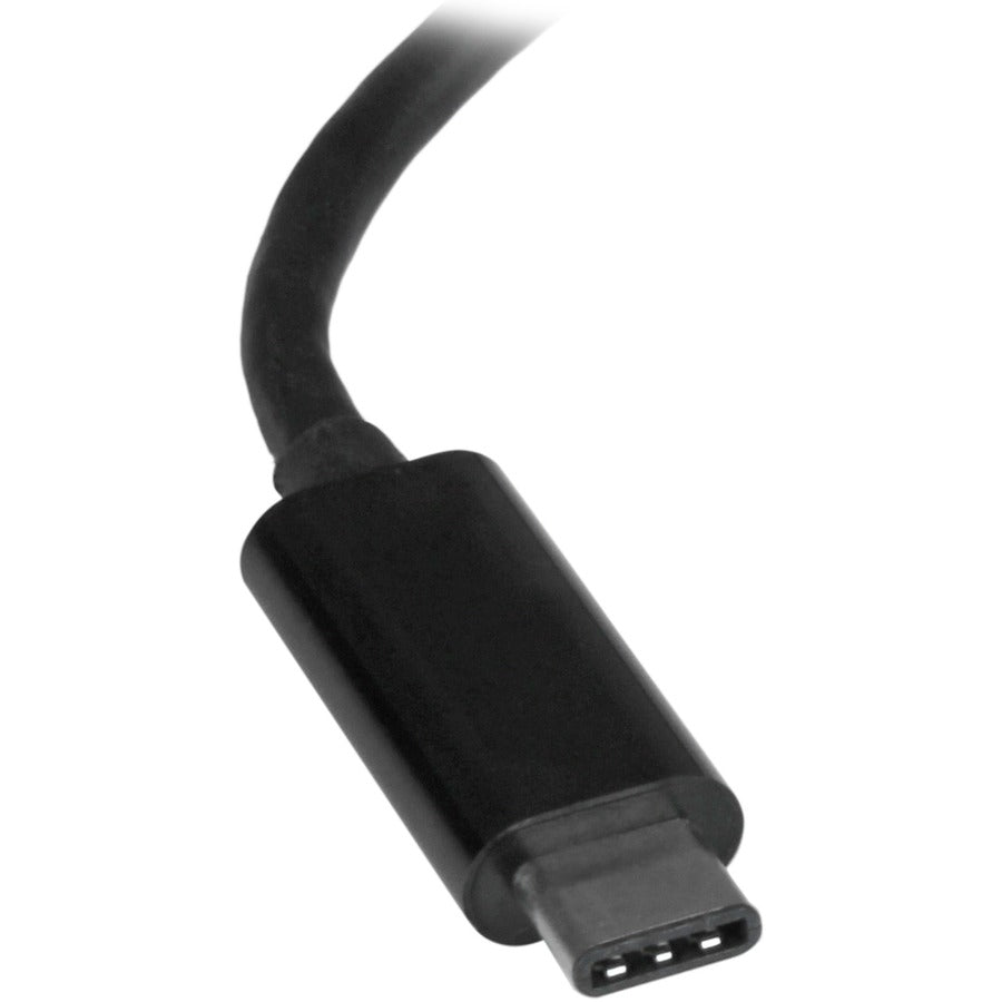 StarTech.com USB-C to Gigabit Ethernet Adapter - Thunderbolt 3 Compatible, 10/100/1000 Mbps, Portable Black