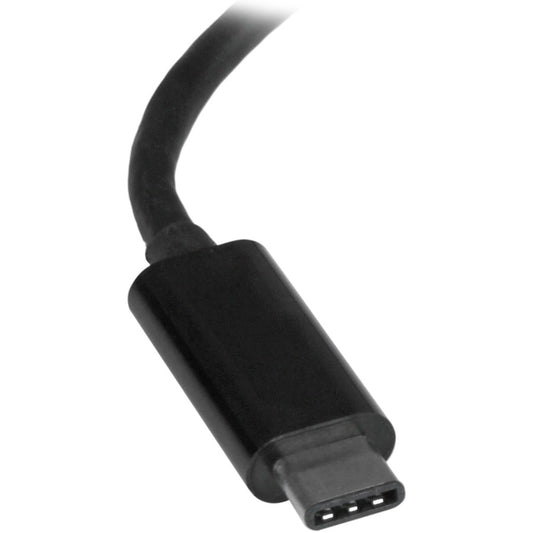 StarTech.com USB-C to Gigabit Ethernet Adapter - Thunderbolt 3 Compatible, 10/100/1000 Mbps, Portable Black