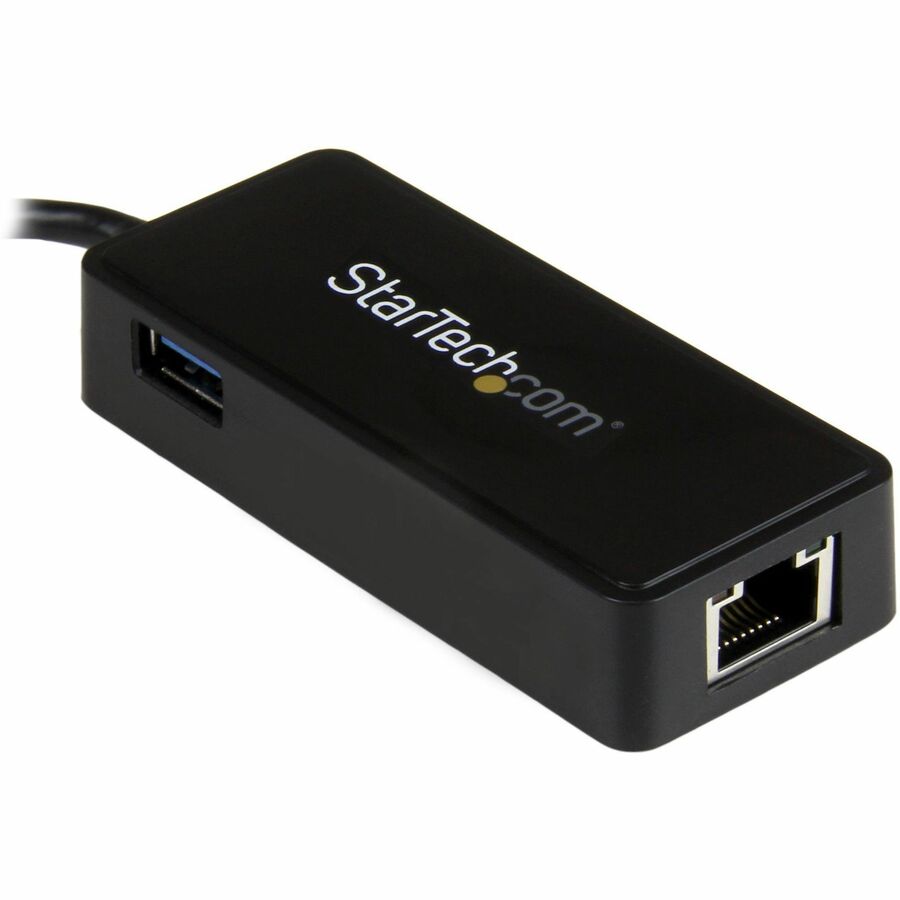StarTech.com USB-C to Ethernet Gigabit Adapter with USB 3.0 Port – Thunderbolt 3 Compatible
