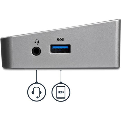 StarTech.com USB 3.0 Triple Monitor Docking Station – Supports 3 Displays with 4K UHD Resolution