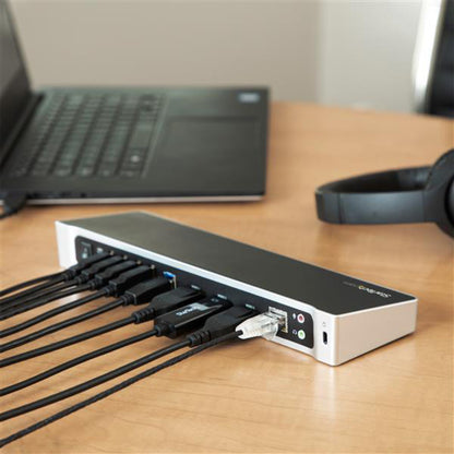 StarTech.com USB 3.0 Triple Monitor Docking Station – Supports 3 Displays with 4K UHD Resolution