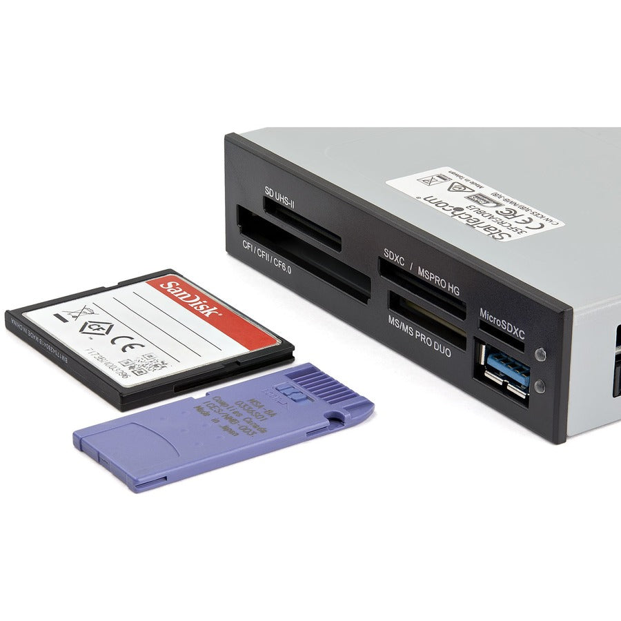 StarTech.com USB 3.0 Internal Multi-Card Reader with UHS-II Support - SD, Micro SD, MS, CF Memory Card Reader