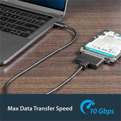 StarTech.com USB-C to SATA Adapter for 2.5" Drives - UASP Support and 10Gbps Data Transfer
