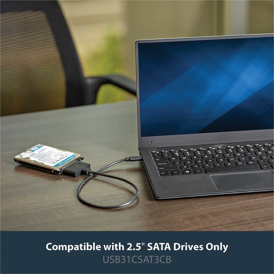 StarTech.com USB-C to SATA Adapter for 2.5" Drives - UASP Support and 10Gbps Data Transfer