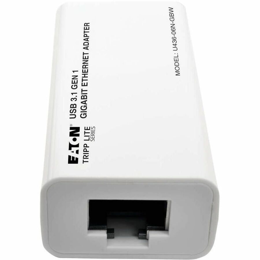 Eaton Tripp Lite Series USB-C to Gigabit Ethernet Network Adapter U436-06N-GBW for Windows, Mac, and Chrome OS