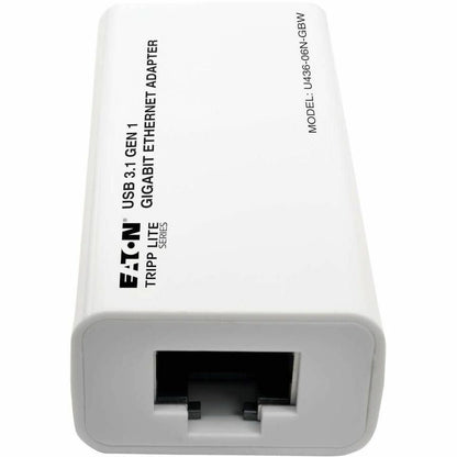 Eaton Tripp Lite Series USB-C to Gigabit Ethernet Network Adapter U436-06N-GBW for Windows, Mac, and Chrome OS