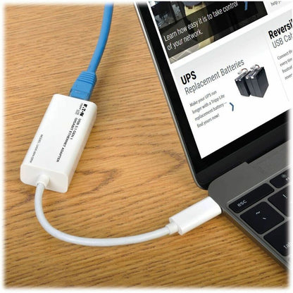 Eaton Tripp Lite Series USB-C to Gigabit Ethernet Network Adapter U436-06N-GBW for Windows, Mac, and Chrome OS