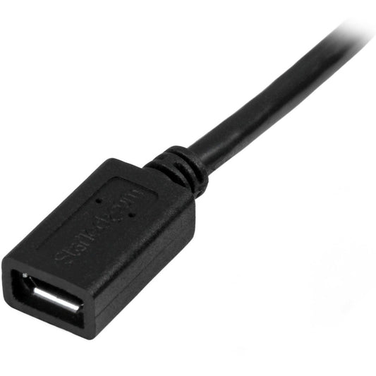 StarTech.com 0.5m (20in) Micro-USB Extension Cable M/F - Ideal for OTG Devices and Docking Stations