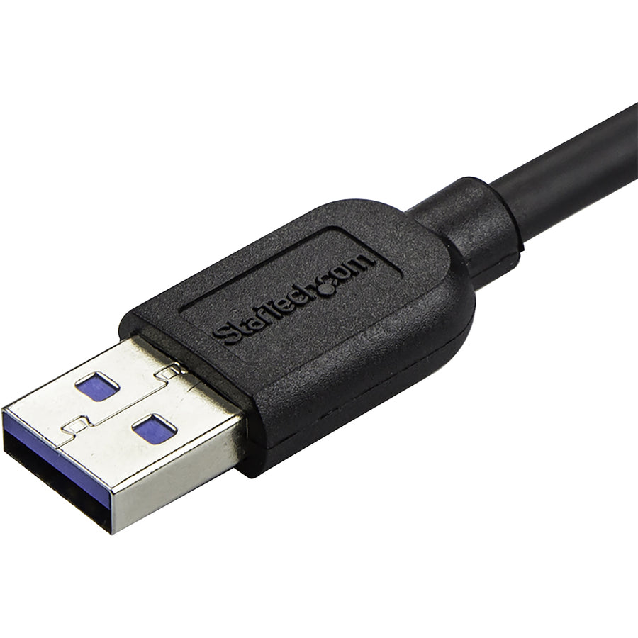 StarTech.com 0.5m (20in) Slim Micro USB 3.1 Gen 1 Cable with Right-Angled Connector