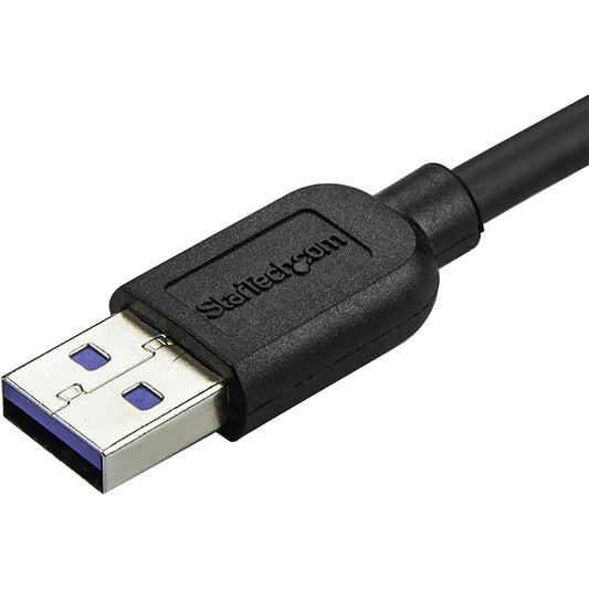 StarTech.com 0.5m (20in) Slim Micro USB 3.1 Gen 1 Cable with Right-Angled Connector