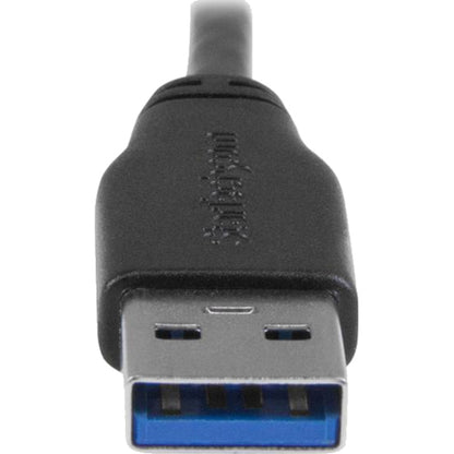 StarTech.com 0.5m (20in) Slim Micro USB 3.1 Gen 1 Cable with Right-Angled Connector