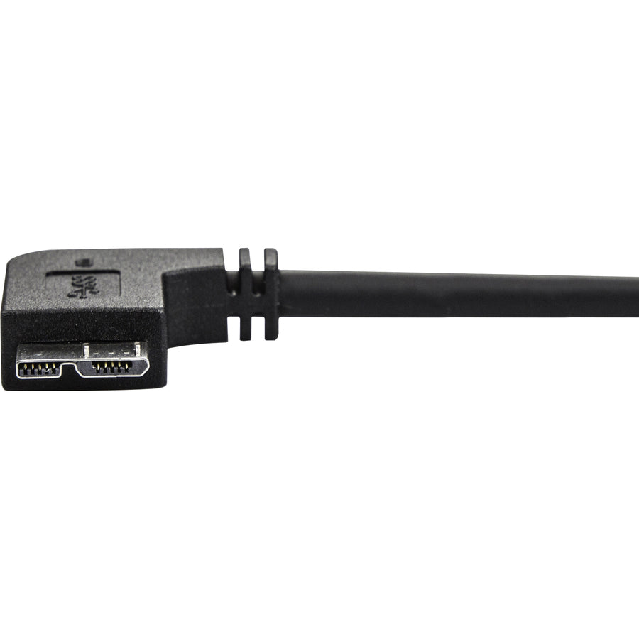 StarTech.com 0.5m (20in) Slim Micro USB 3.1 Gen 1 Cable with Right-Angled Connector