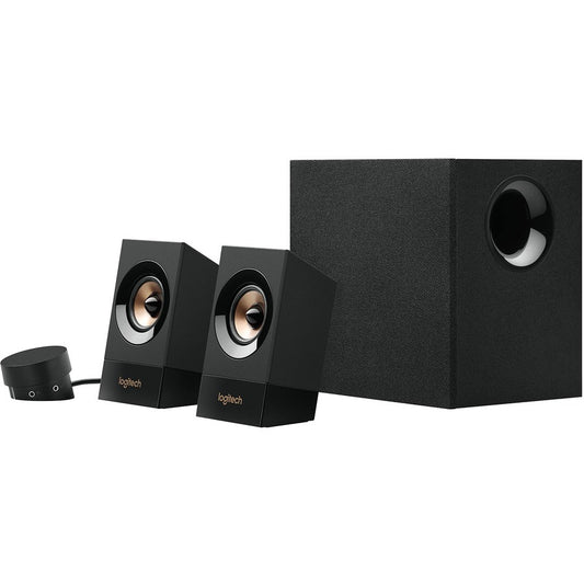 Logitech Z533 2.1 Speaker System with Subwoofer – 120W Peak Power, Rich Bass and Versatile Connectivity