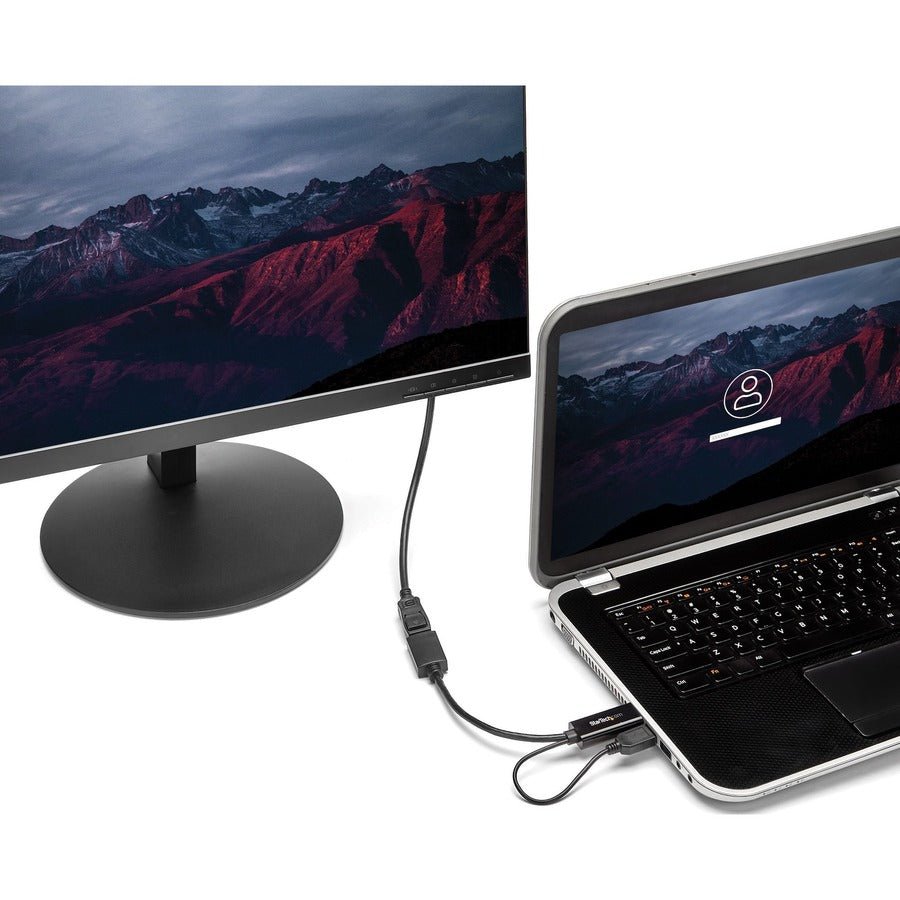 StarTech.com HDMI to DisplayPort Adapter HD2DP - 4K at 30Hz, USB-Powered, Compact HDMI to DisplayPort Converter