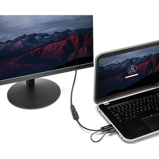 StarTech.com HDMI to DisplayPort Adapter HD2DP - 4K at 30Hz, USB-Powered, Compact HDMI to DisplayPort Converter