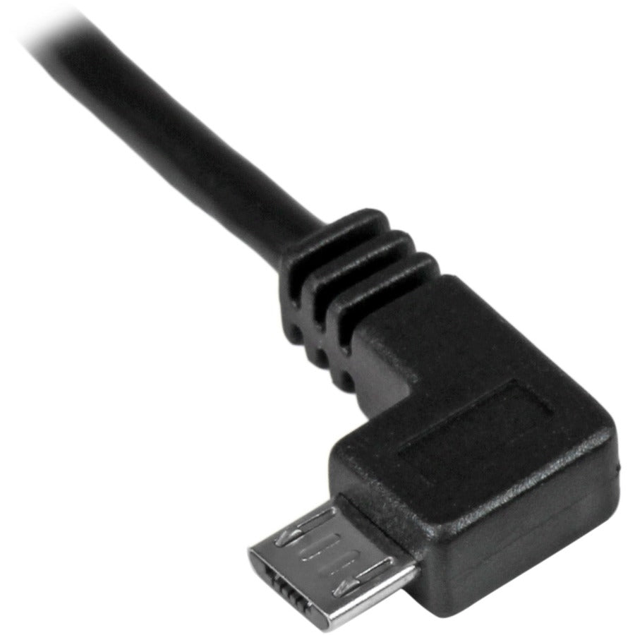StarTech.com 1m Left-Angle Micro-USB 2.0 Charging and Data Transfer Cable (Part #USBAUB1MLA)