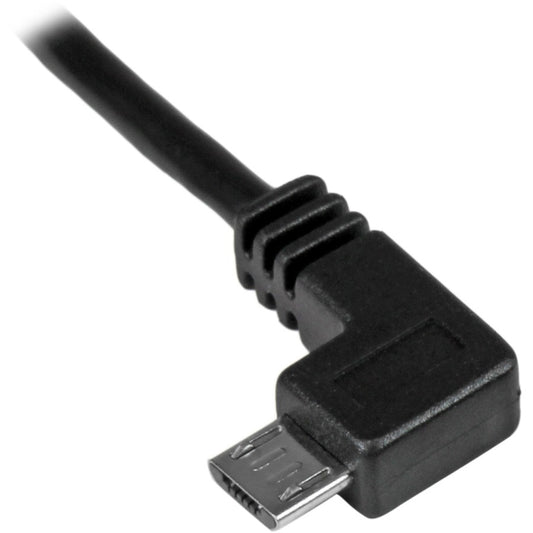 StarTech.com 1m Left-Angle Micro-USB 2.0 Charging and Data Transfer Cable (Part #USBAUB1MLA)