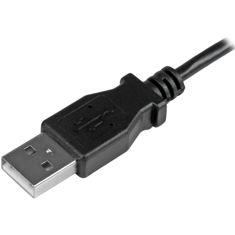 StarTech.com 1m Left-Angle Micro-USB 2.0 Charging and Data Transfer Cable (Part #USBAUB1MLA)