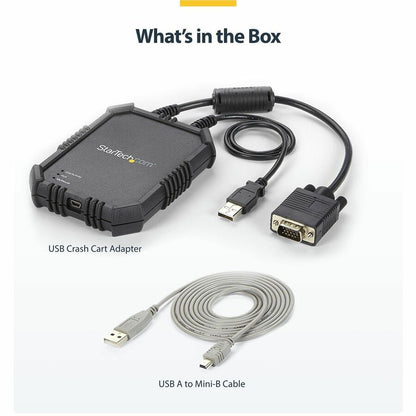 StarTech.com Laptop to Server KVM Console with Rugged USB Crash Cart Adapter Part NOTECONS02X