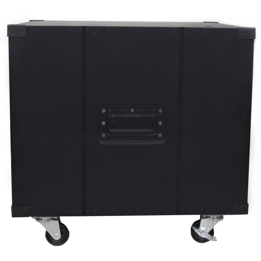 StarTech.com 9U Portable Open Frame Server Rack with Casters - 19 Inch Mobile Data Cabinet for Networking and Telecommunication Equipment