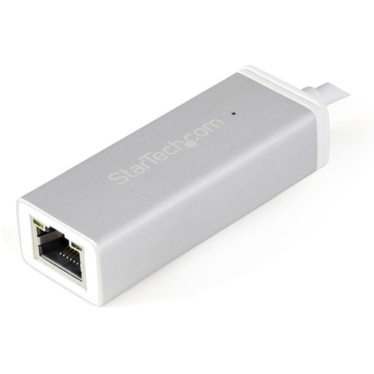 StarTech.com USB-C to Gigabit Ethernet Adapter - Silver - Thunderbolt 3 Compatible