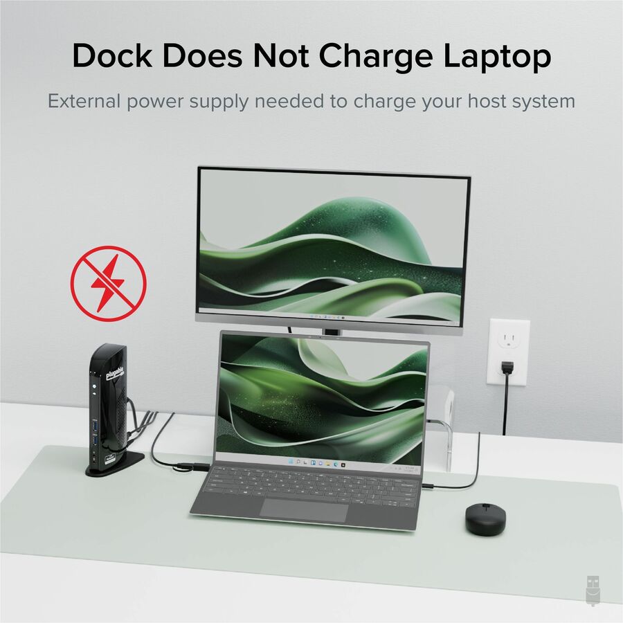 Plugable Technologies UD-3900 Dual Monitor Universal Docking Station for Windows and Mac